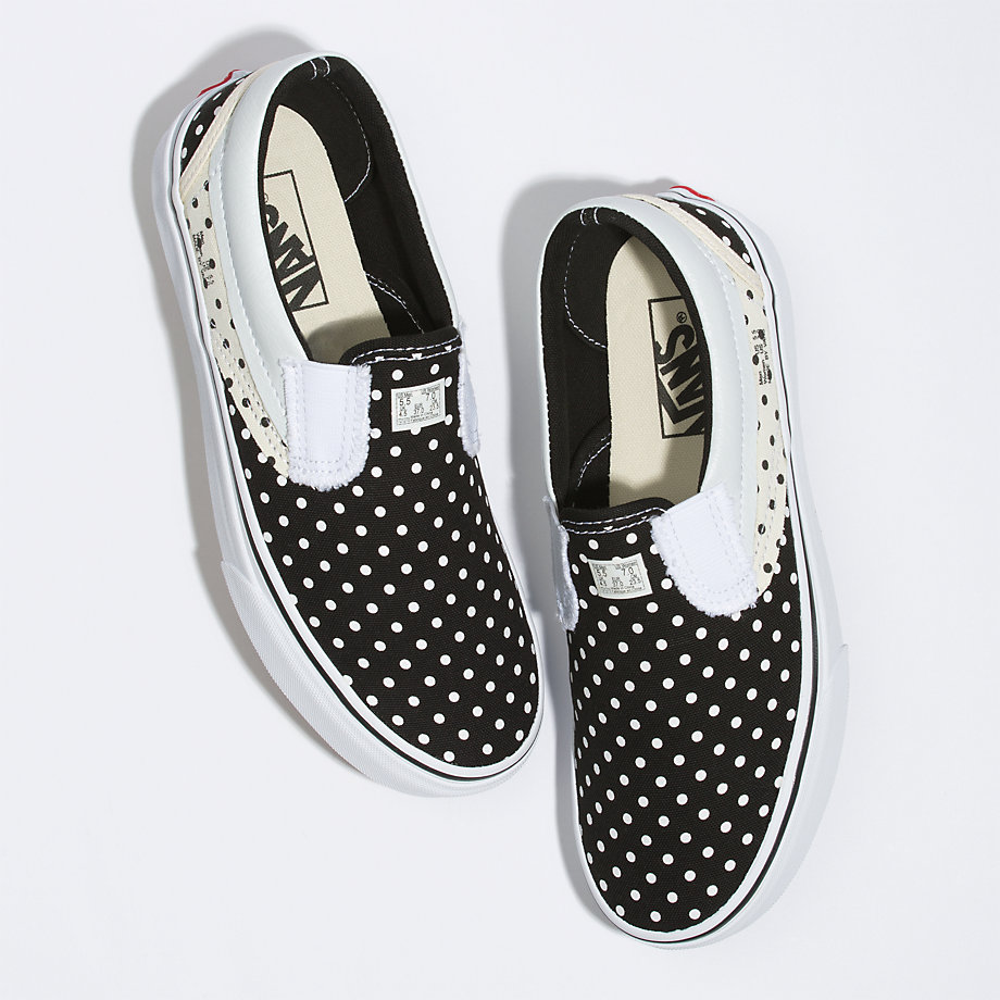 Vans Bayan Kaykay Ayakkabısı Outside In Slip-On Bej Rengi/Siyah | 51142-806